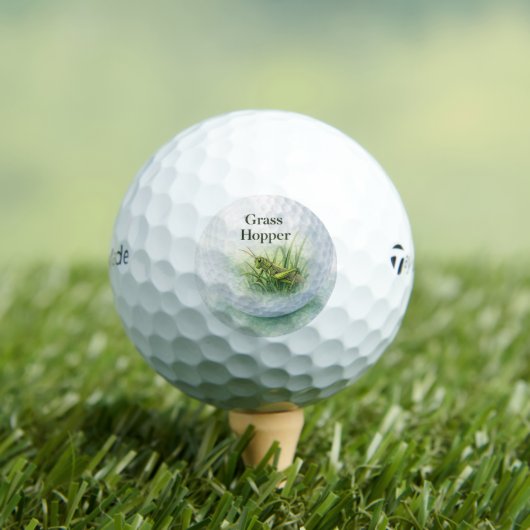 Novelty Golf Ball | Grass Hopper Fun Golf Gift Golfballen (Insitu Shirt)