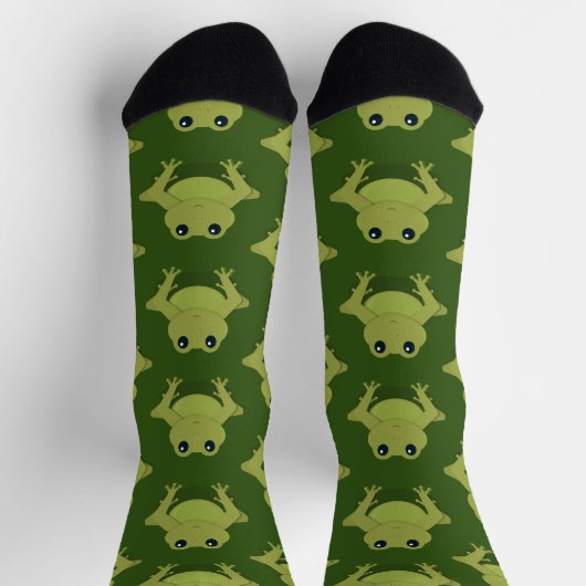 Novelty Green Frog Sokken (Top)