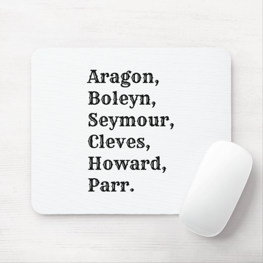 Novelty Henry VIII Six Wives Mouse Mat Muismat (Met muis)