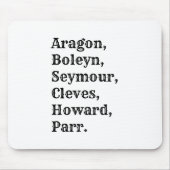 Novelty Henry VIII Six Wives Mouse Mat Muismat (Voorkant)