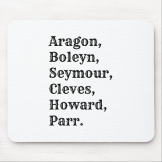 Novelty Henry VIII Six Wives Mouse Mat Muismat