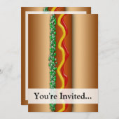 Novelty Hot Dog Graphic Kaart (Voorkant / Achterkant)