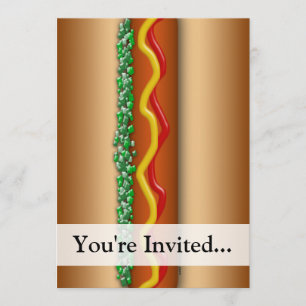 Novelty Hot Dog Graphic Kaart