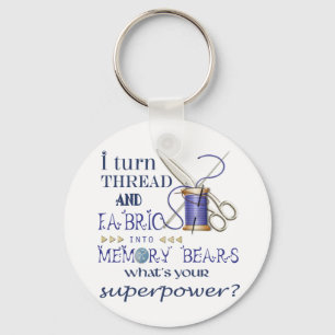 Novelty Key ring voor ontwerpers van geheugenberen Sleutelhanger