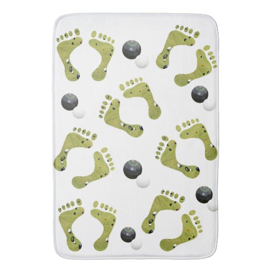 Novelty Lawn Bowls Design Badmat (Voorkant Verticaal)