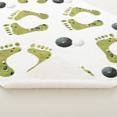 Novelty Lawn Bowls Design, Large Sherpa Blanket. Deken (3/4)