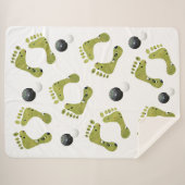 Novelty Lawn Bowls Design, Large Sherpa Blanket. Deken (Voorkant (horizontaal))