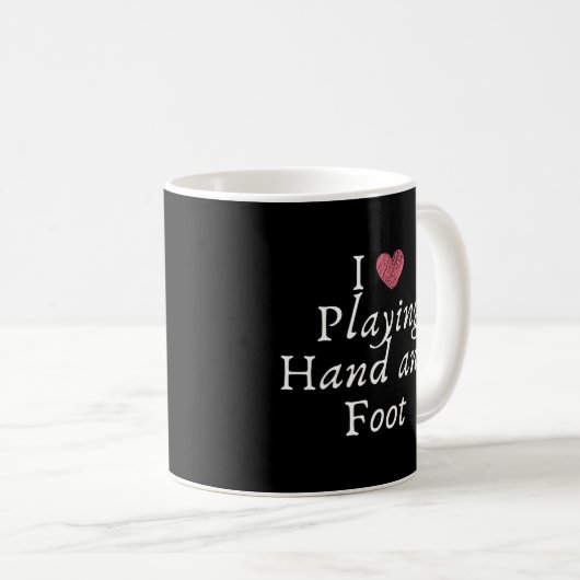 Novelty Love Pplay Hand and and Foot Card Game Koffiemok (Voorkant rechts)