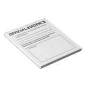Novelty Official Evidon Funny Notepad Notitieblok (Schuin)