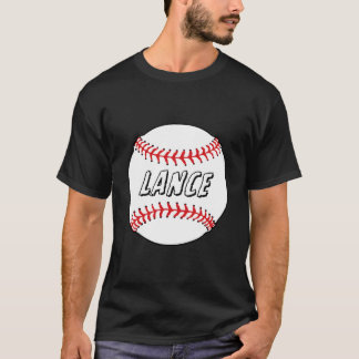 Novelty Personalized Name Lance Sports Celebration T-shirt