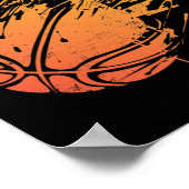 Novelty Silhouette Basketbal Gift Graphic voor bal Poster (Hoek)