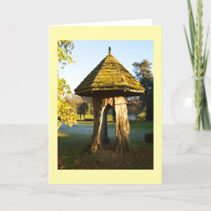 Novelty Tree Stump Feestdagen Kaart