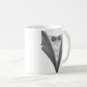 Novelty Tuxedo Tux Print Koffiemok (Voorkant rechts)