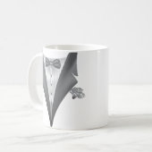 Novelty Tuxedo Tux Print Koffiemok (Voorkant links)