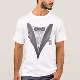 Novelty Tuxedo Tux Print T-shirt