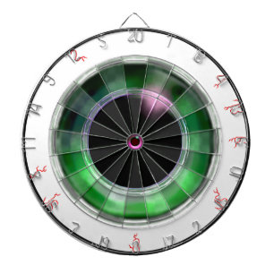 Novelty Weird Realistic Green Eyeball Bull's Eye Dartbord