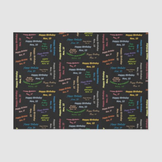 November, 10 februari Weefselpapier Tissuepapier (Voorkant)