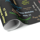 November, 11 september Gift Wrapping Paper Cadeaupapier (Rol Hoek)