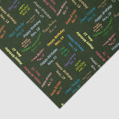 November, 13-jarig Weefselpapier Tissuepapier (Detail)