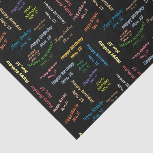 November, 15 november Weefselpapier Tissuepapier (Detail)