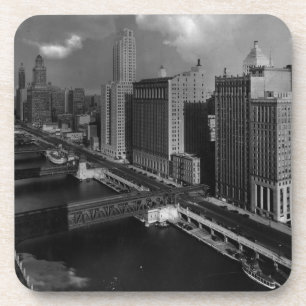 november 1939: De stad Chicago Bier Onderzetter