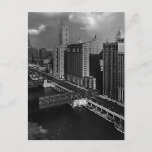November 1939: De stad Chicago Briefkaart (Voorkant)