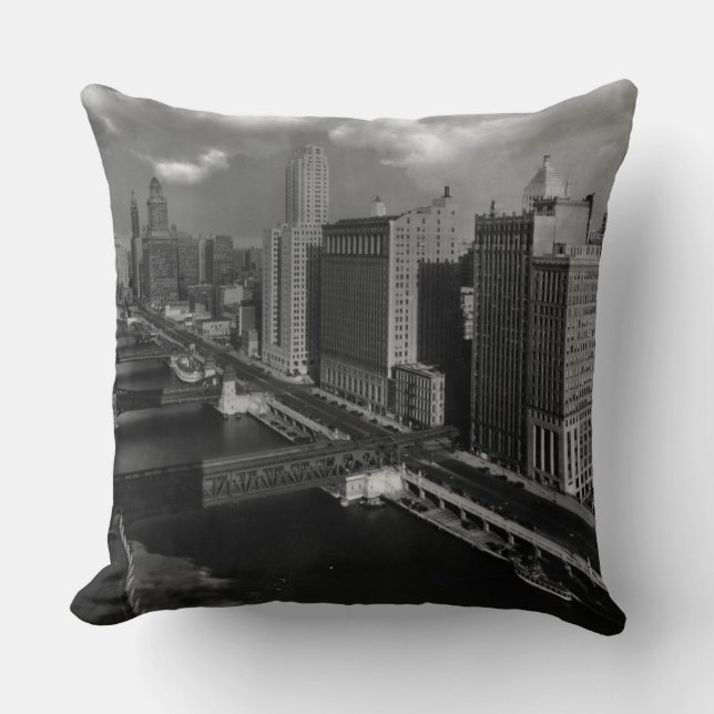 november 1939:  De stad Chicago Kussen (Voorkant)