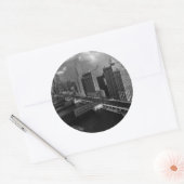 November 1939: De stad Chicago Ronde Sticker (Envelop)