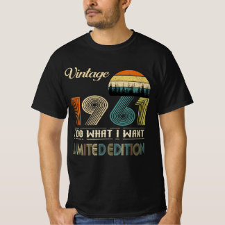  november 1961 T-shirt Retro Style Verjaardag