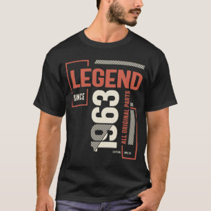 November 1963 60e verjaardag geschenken 60 jaar ou t-shirt
