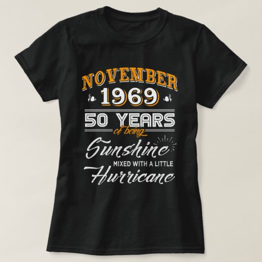 November 1969 Shirt 50ste Jubileum Gifts (Design voorkant)