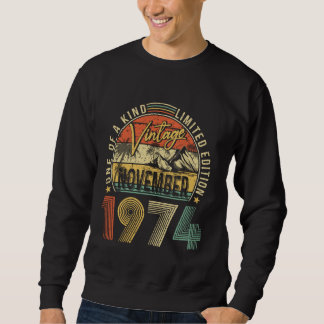  november 1974 50 Verjaardag Cadeau Retro Mannen W Trui