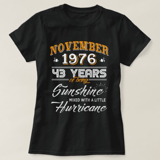 November 1976 Shirt 43e Jubileum Gifts (Design voorkant)