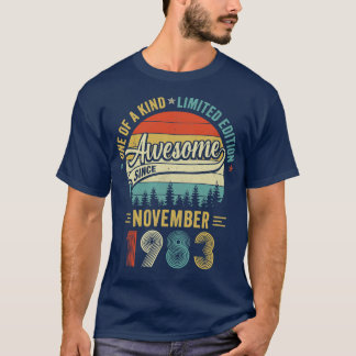 November 1983 40 jaar oude Retro 40th Birt T-shirt