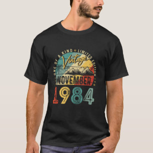  november 1984 40 jaar oude Bday Gift Retro T-shirt