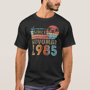 november 1985 92 jaar 37e verjaardag t-shirt