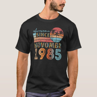 november 1985 92 jaar 37e verjaardag t-shirt