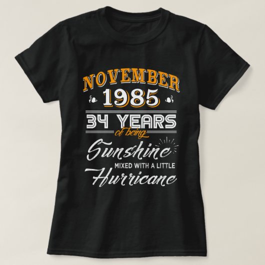 November 1985 Shirt 34e Jubileum Gifts (Design voorkant)
