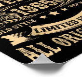 November 1995 30 Year Old Bday For Men 30th Birthd Poster (Hoek)