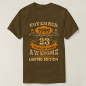 November 1999  23e verjaardag 23 jaar oud Gi T-shirt (Design voorkant)