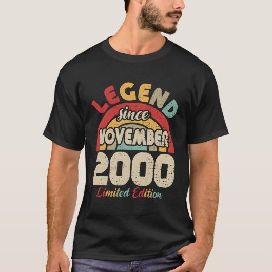 november 2000 Legende sinds november 2000 T-shirt (Voorkant)