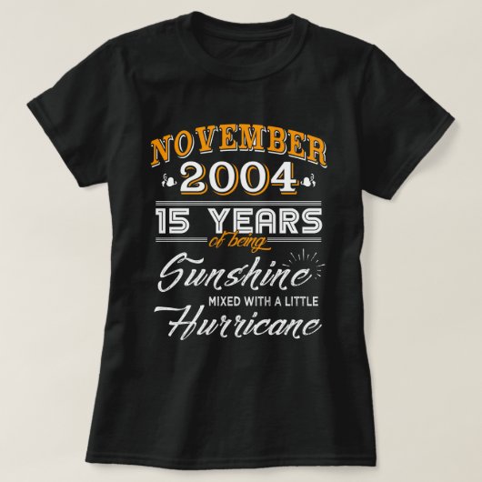 November 2004 Shirt 15e Jubileum Gifts (Design voorkant)