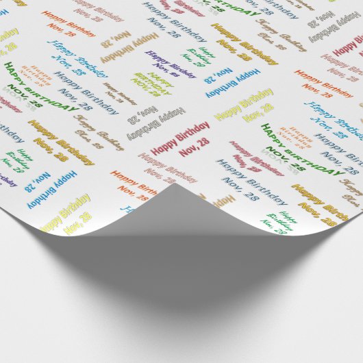 November 2010, 28-jarige cadeaupapier (Hoek)