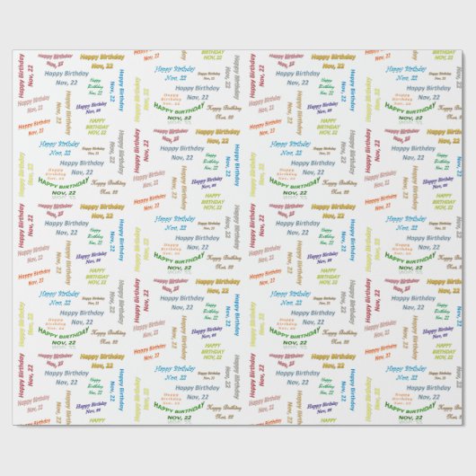 November 2012, cadeaupapier voor cadeautjes (Vlak)