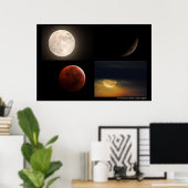 November 2022 Lunar Eclipse Poster (Thuiskantoor)