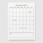 November 2025 Magnetische kalender (Voorkant)
