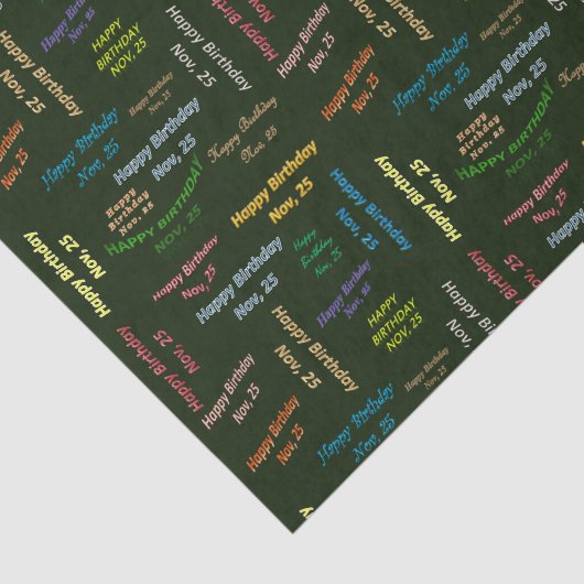 November, 25 november Weefselpapier Tissuepapier (Detail)