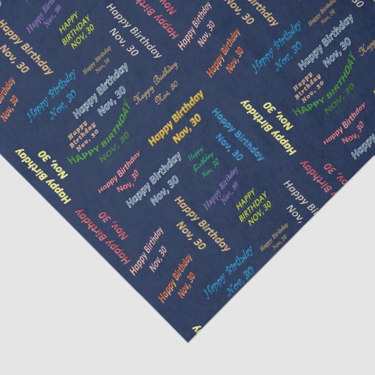 November, 30-jarig Weefselpapier Tissuepapier (Detail)