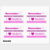 November 30: Newborn Heart Screening Day Stickers (Vel)