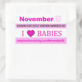 November 30: Newborn Heart Screening Day Stickers (Tas)